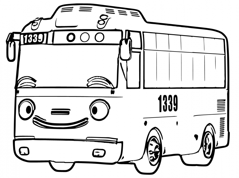 Tayo The Little Bus Coloring Pages - Visual Arts Ideas