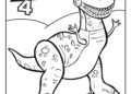 Toy Story 4 Coloring Pages of Rex