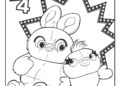 Toy Story 4 Coloring Pages of The Ducky and Bunny