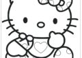 Cute Hello Kitty Coloring Pages Images
