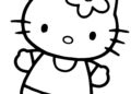Easy Hello Kitty Coloring Pages