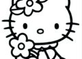 Easy Hello Kitty Coloring Pages Images