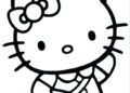 Easy Hello Kitty Coloring Pages Pictures