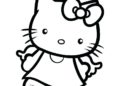 Free Hello Kitty Coloring Pages Dancing