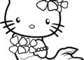 Hello Kitty Coloring Pages As Mermaid
