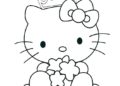 Hello Kitty Coloring Pages As Queen