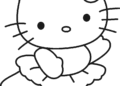 Hello Kitty Coloring Pages Dancing