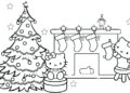 Hello Kitty Coloring Pages For Christmas