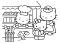 Hello Kitty Coloring Pages Images