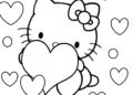 Hello Kitty Coloring Pages Love