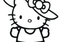Hello Kitty Coloring Pages with A Hat