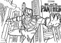 Black Panther Coloring Pages in The City