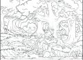 Coloring Pages of Forests