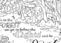 Coloring Pages of Forests Free Images