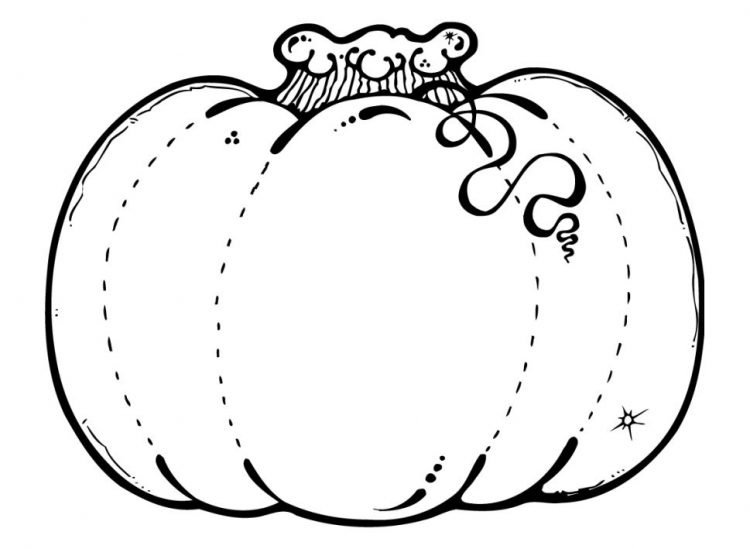 Easy Pumpkin Coloring Pages For Kids - Visual Arts Ideas