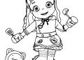 Rainbow Ruby Coloring Pages of Ruby Dancing