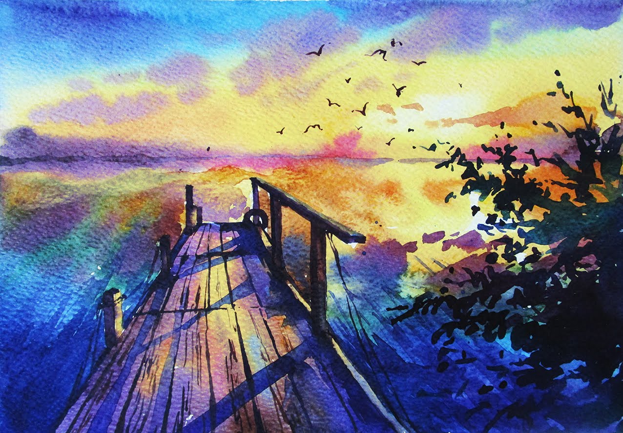 53 Easy Watercolor Painting Ideas For Beginners - Visual Arts Ideas