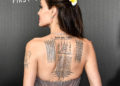 Angelina Jolie Tattoo on Back