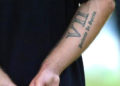 David Beckham Roman Numerals Tattoo on Hand