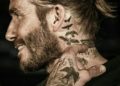 David Beckham Tattoo on Neck