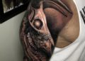 Dwayne Johnson Tattoo Skull Bull Head