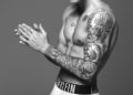 Justin Bieber Tattoo on Full Sleeve