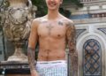 Justin Bieber Tattoo on Stomach, Sleeve and Chest