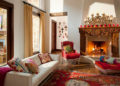 Bohemian Interior Design Ideas with Fireplace