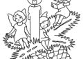 Christmas Coloring Pages For Kids of Angels