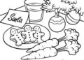 Food Christmas Coloring Pages For Kids