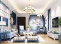 Luxury Mediterranean Interior Design in Blue and White with Greek Style