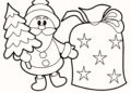 Santa Christmas Coloring Pages For Kids