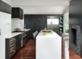 Modern Minimalist Small Kitchen Design Ideas For Black and White Kitchen