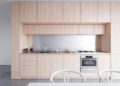 Modern Minimalist Small Kitchen Design Ideas with Wooden Cabinetry