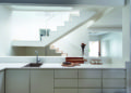 Scandinavian Kitchen Design Ideas in All White Modern Kitchen with Skylight