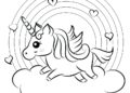 Lovely Unicorn Coloring Pages For Kids