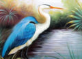 Painting of Birds Swan