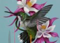 Painting of Birds and Flowers