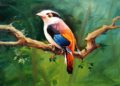 Painting of Birds in Oil Painting on Canvas