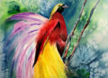 Painting of Birds of Paradise