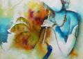 Painting of Krishna Abstract