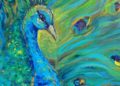 Painting of Peacock on Canvas