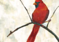 Painting of Red Birds