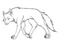 Simple Wolf Drawing Easy For Kids