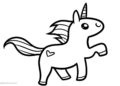 Unicorn Coloring Pages For Kids Simple