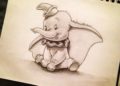Dumbo Drawing Sketch