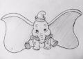 Dumbo drawing Pencil