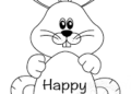 Easter Bunny Drawing Easy