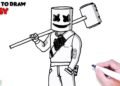 Easy Marshmello Drawing Ideas