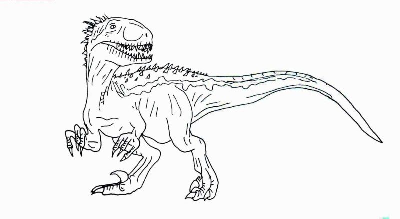 Indoraptor Drawing Ideas - Visual Arts Ideas